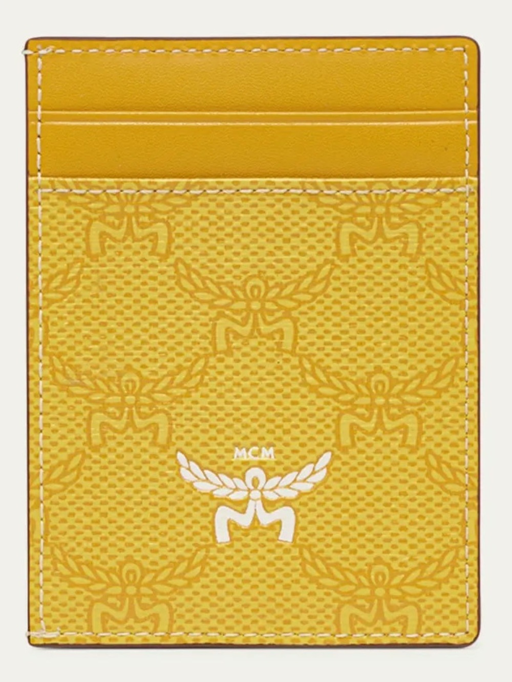 MCM HIMMEL CARD CASE IN LAURETOS LEMON GOLD - Picture 5 of 11